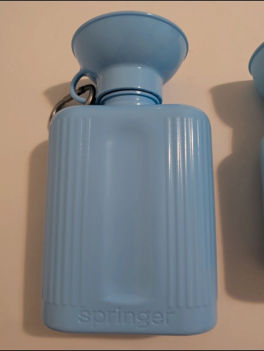Light Blue Portable Dog Water Bottle & Bowl